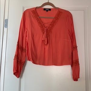 Never worn LuLus crochet top